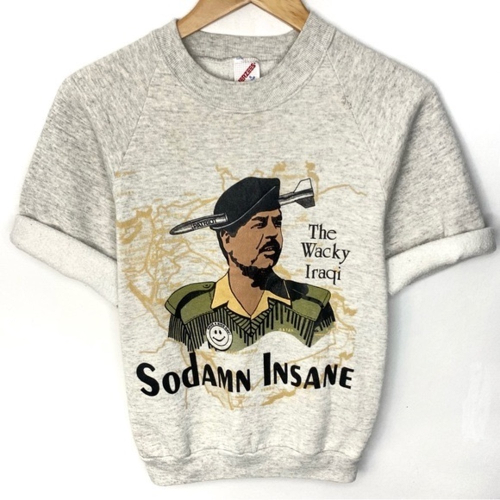 Vintage Sodamn Insane Graphic Sweatshirt in Heather Gray, Black, Olive